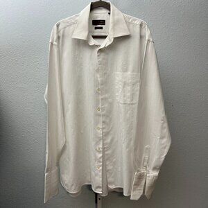 Tiglio Doppio Ritorto from Italy White Long-Sleeve Button-Up SZ XL